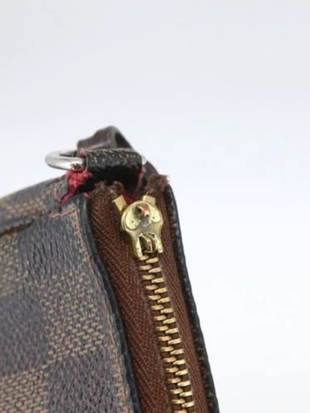 LOUIS VUITTON Damier Ebene Pochette Accessoires Pouch N41206 LV Auth 168013 - Picture 10 of 16